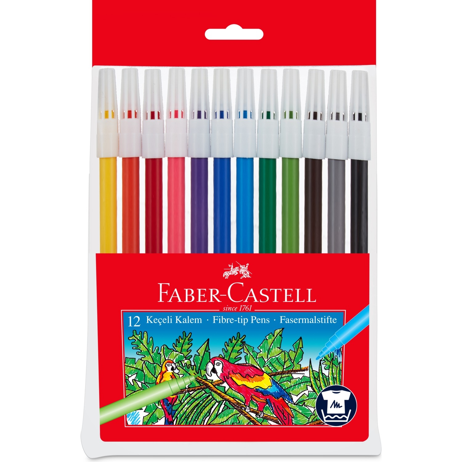 Faber%20Castell%20Keçeli%20Kalem%2012%20li