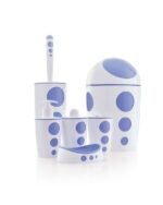 Flora Punto Çöp Kovalı Banyo Seti 6 Parça