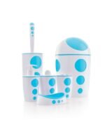 Flora Punto Çöp Kovalı Banyo Seti 6 Parça - Görsel 2