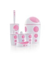 Flora Punto Çöp Kovalı Banyo Seti 6 Parça - Görsel 3