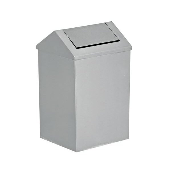 Flora Paslanmaz Çatı Kapaklı Çöp Kovası 6-80 Lt