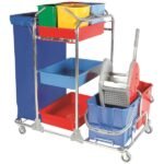 Flora Kat Hizmet Arabası Krom Gövde