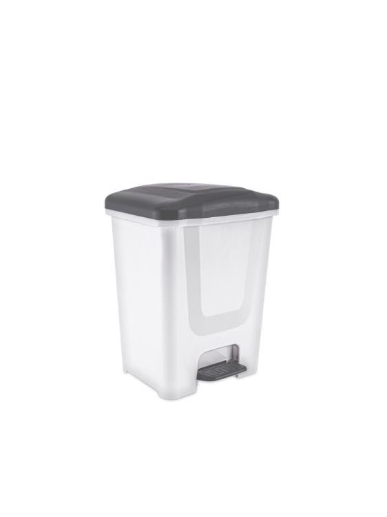 F196-0 Flora Trendy 10 Lt Pedallı Çöp Kovası - Görsel 1