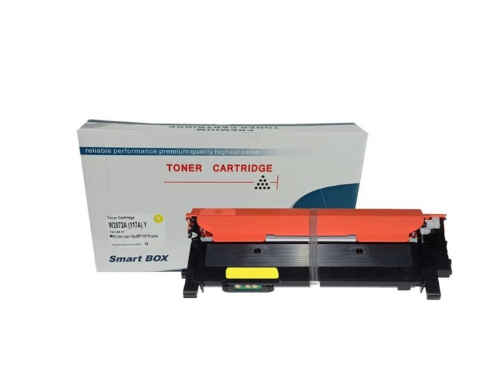 SmartBOX HP Uyumlu 117A-W2072-MFP 178-179 Çipsiz Sarı Muadil Toner 700 Sayfa - Görsel 2
