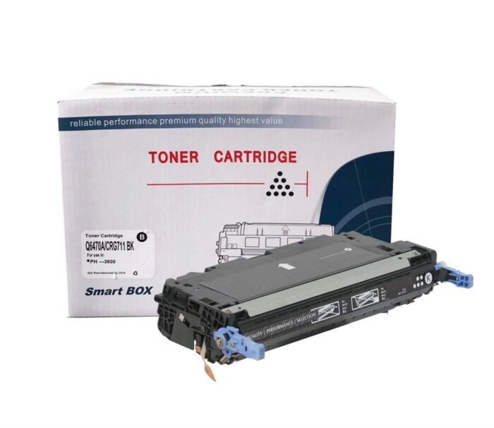 SmartBOX HP Uyumlu 501A-Q6470A-CP3505-CRG711-LBP-5300-MF-8450 Siyah Muadil Toner 4000 Baskı - Görsel 2