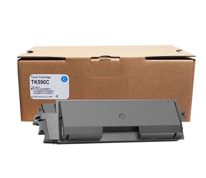 SmartBOX Kyocera Uyumlu TK-590-591-592-594-C2026-C2126-C5250 Mavi Muadil Toner 5000 Sayfa - Görsel 2