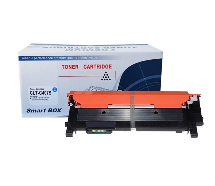 SmartBOX Samsung Uyumlu CLT-C407S-CLP320-325-SU001A Mavi Muadil Toner 1000 Sayfa - Görsel 2